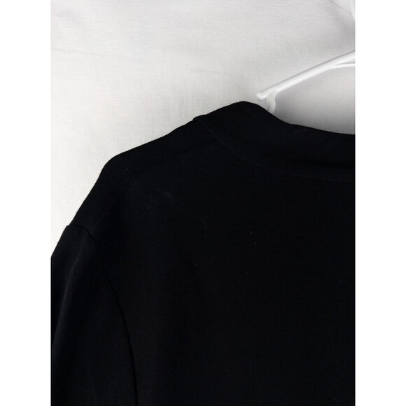 Eileen Fisher Blouse Womens L Black Minimalist Rayon Blend Solid Oversized - Picture 10 of 10